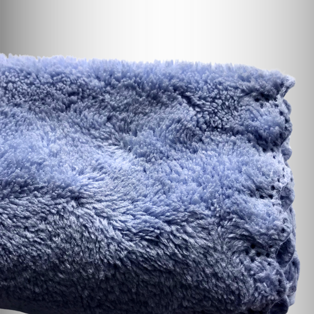 Blue facial towel