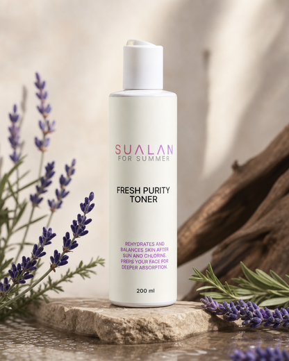 Sualan Cosmetics THE FRESH PURITY TONER, imagen principal del producto · Tónico / bruma, disponible en España