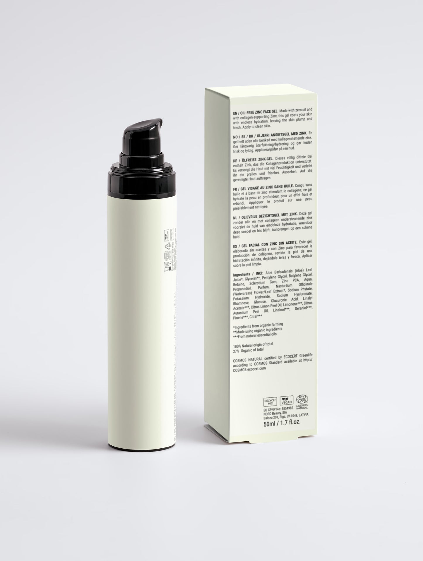THE OIL-FREE ZINC GEL