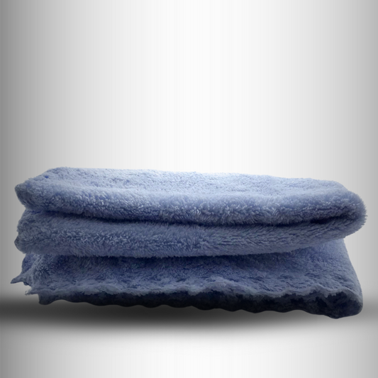 Blue facial towel