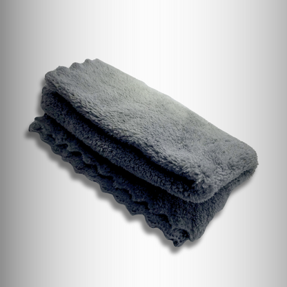 Gray facial towel