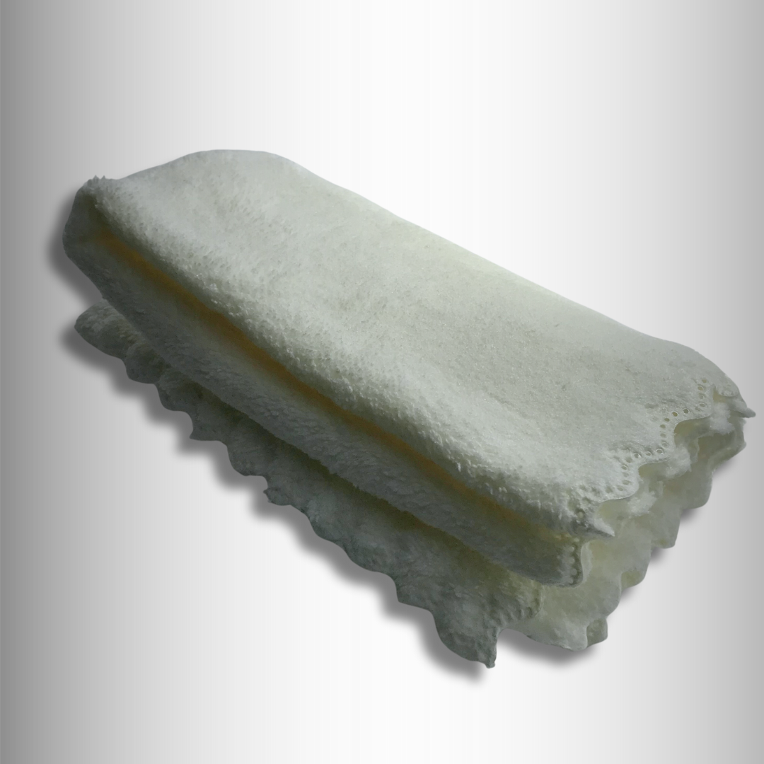 White facial towel