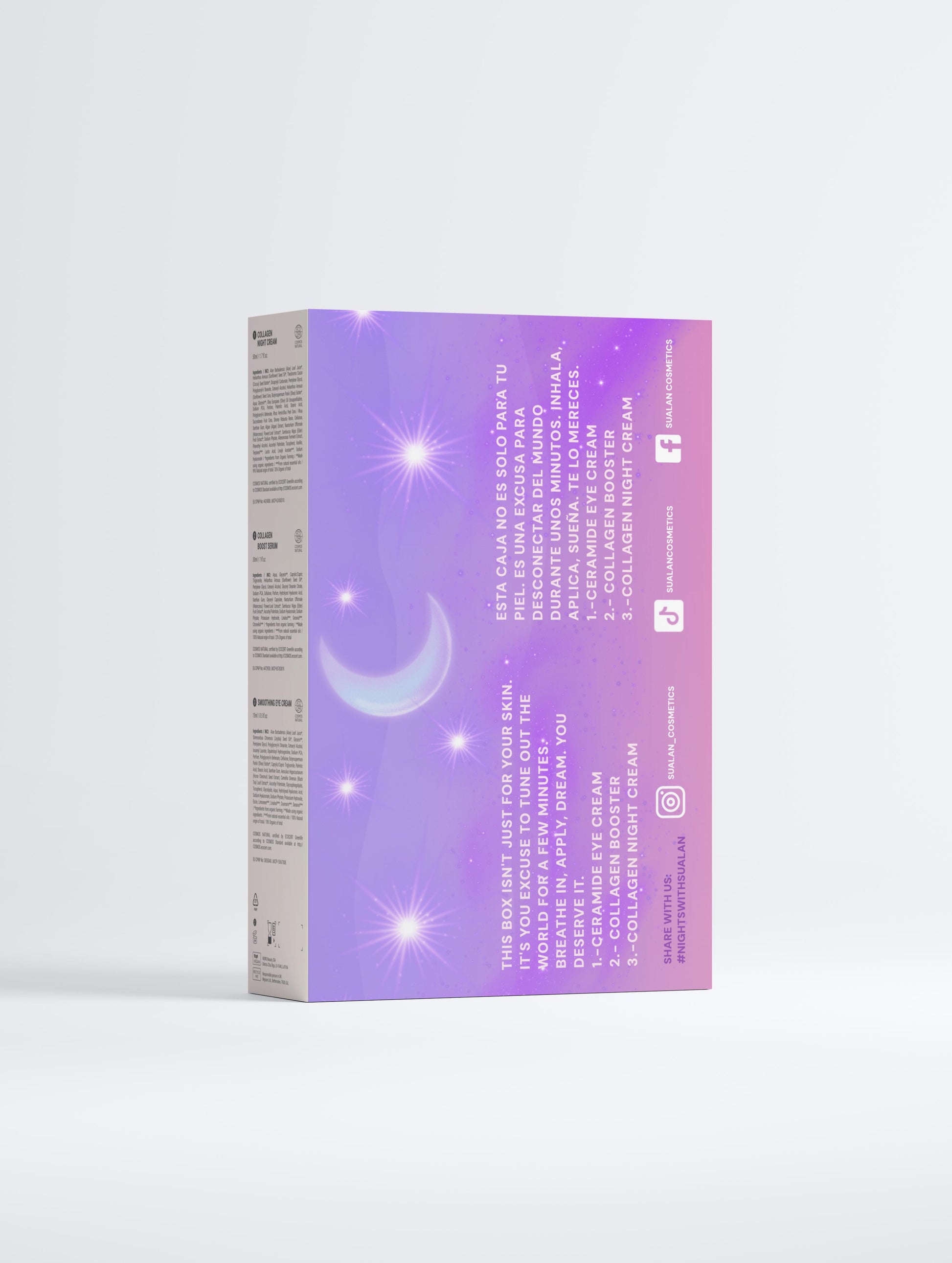Estuche Coleccionable Personalizable Rutina Nocturna- Colágeno - Sualan Cosmetics
