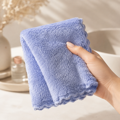 Toalla facial Azul