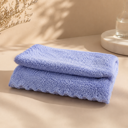 Toalla facial Azul