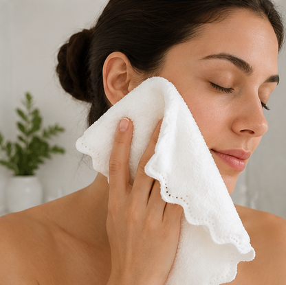 Toalla facial Blanca