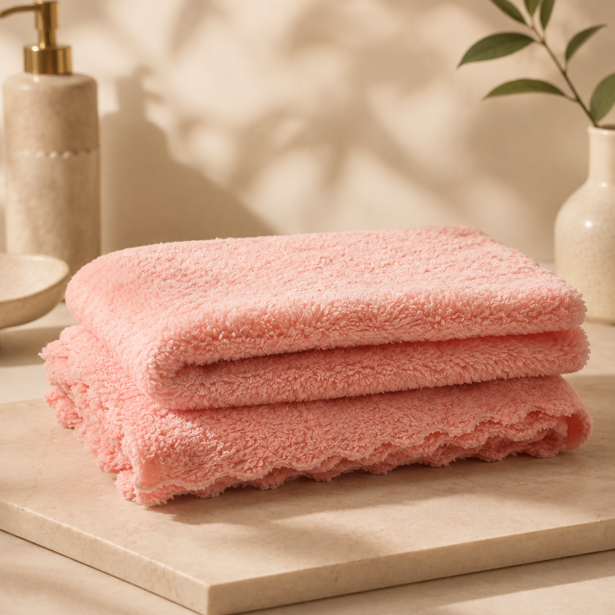 Toalla facial Rosa